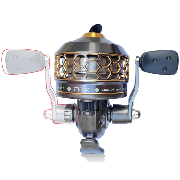 Fishing Slingshot – Reel with High Performance Aluminum Alloy Reel 3.9:1 Gear Ratio