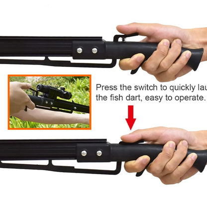 Fishing Slingshot – Tactical with Collapsible Line Gun with Laser Sight & Reel