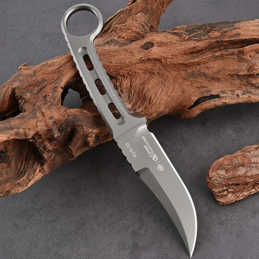 Fixed Blade Knife – Assassin AUS-10 Full Tang with EDC Outdoor