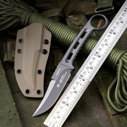 Fixed Blade Knife – Assassin AUS-10 Full Tang with EDC Outdoor
