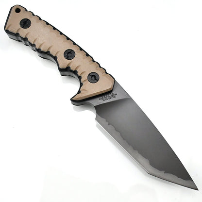 Fixed Blade Knife – Camping G10 Handle Custom Engraving Hunting Survival Tactical EDC
