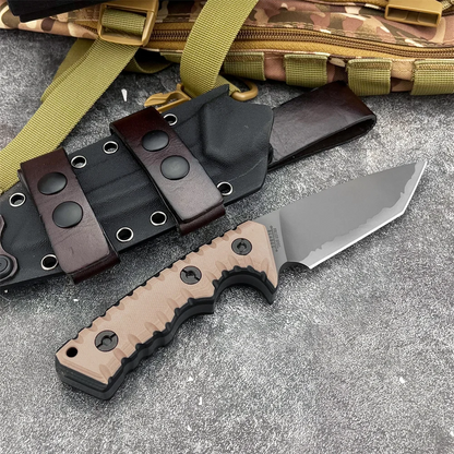 Fixed Blade Knife – Camping G10 Handle Custom Engraving Hunting Survival Tactical EDC
