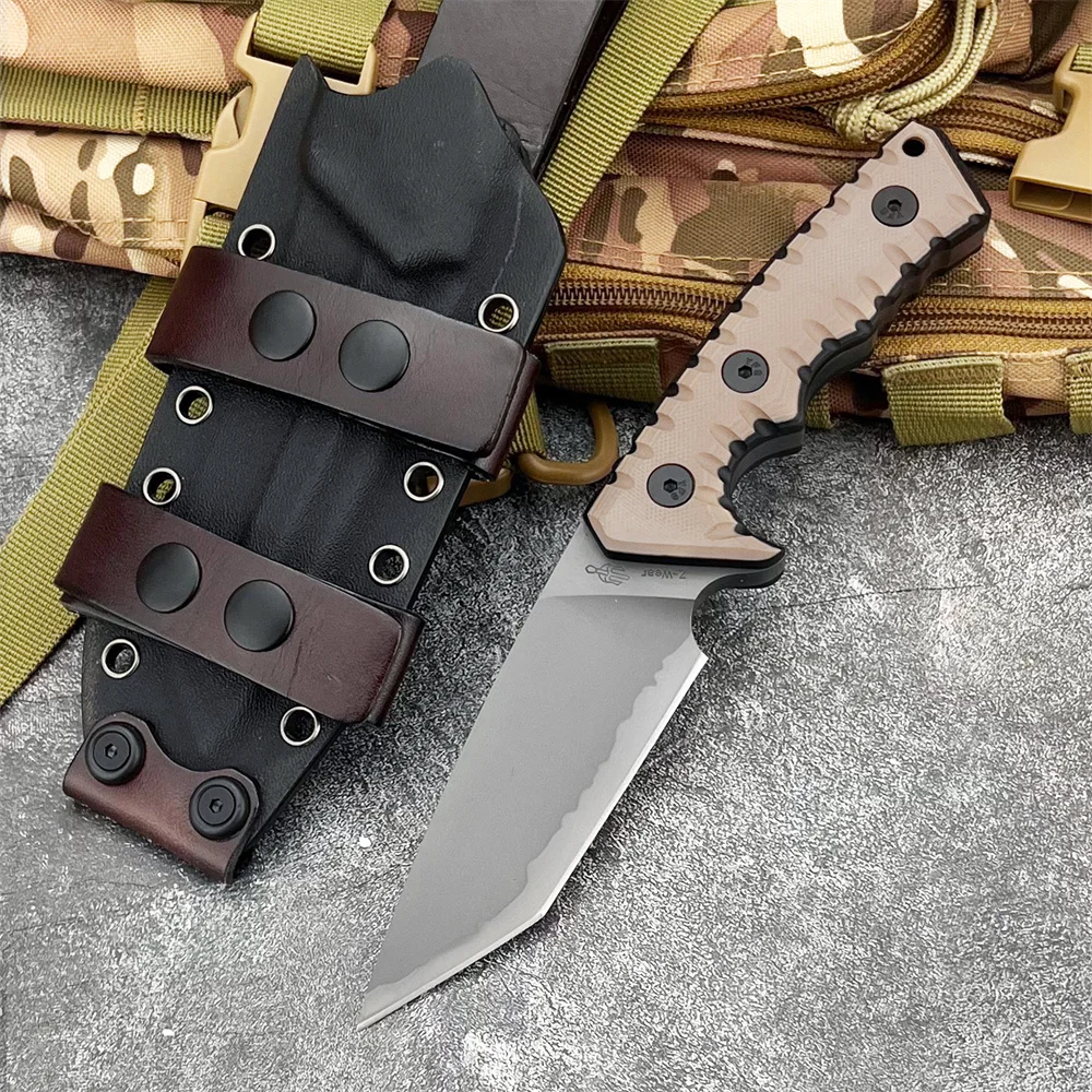Fixed Blade Knife – Camping G10 Handle Custom Engraving Hunting Survival Tactical EDC