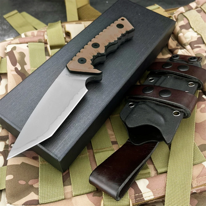 Fixed Blade Knife – Camping G10 Handle Custom Engraving Hunting Survival Tactical EDC