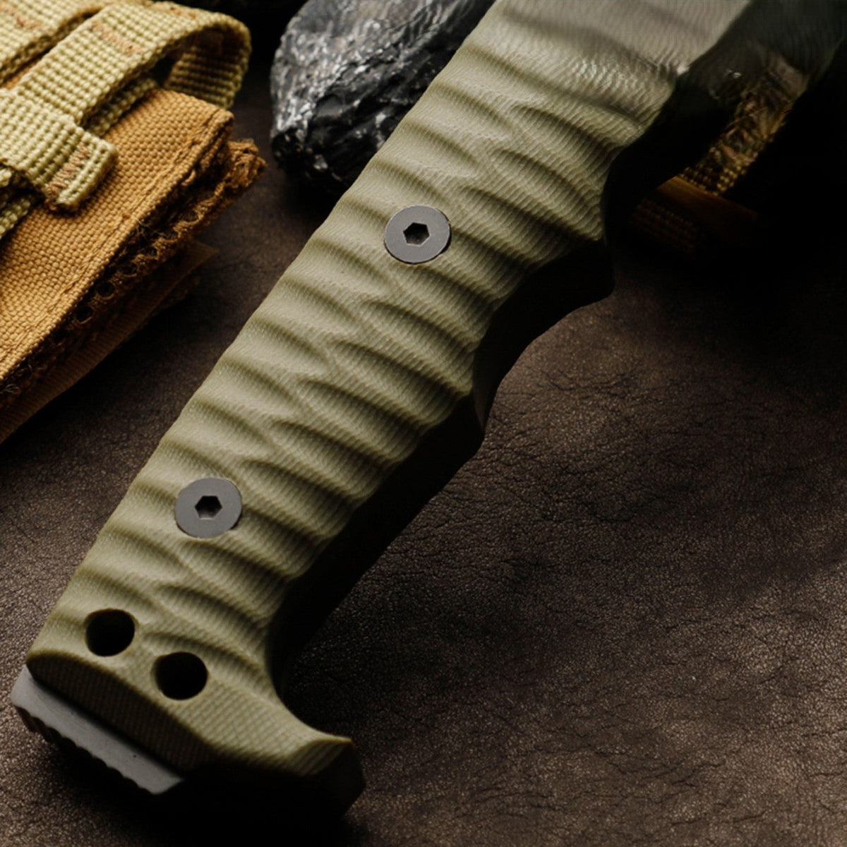 Fixed Blade Knife – IronClad DC53 Tactical with 7mm Full-Tang with G10 Handle Survival