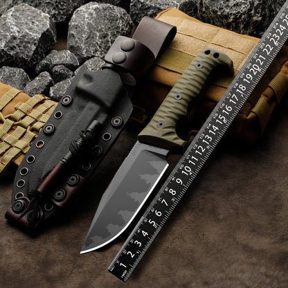Fixed Blade Knife – IronClad DC53 Tactical with 7mm Full-Tang with G10 Handle Survival