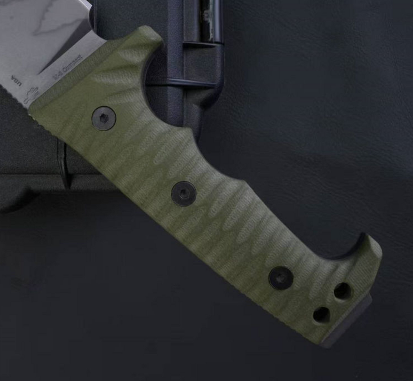 Fixed Blade Knife – IronClad DC53 Tactical with 7mm Full-Tang with G10 Handle Survival