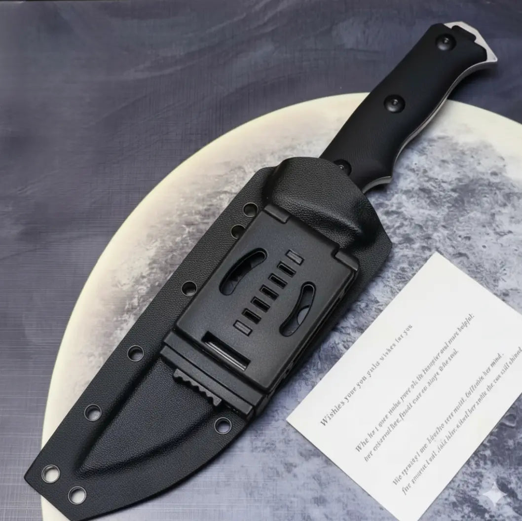 Fixed Blade Knife – Roadblock Overbuilt D2 Survival with 6mm Thick Tactical