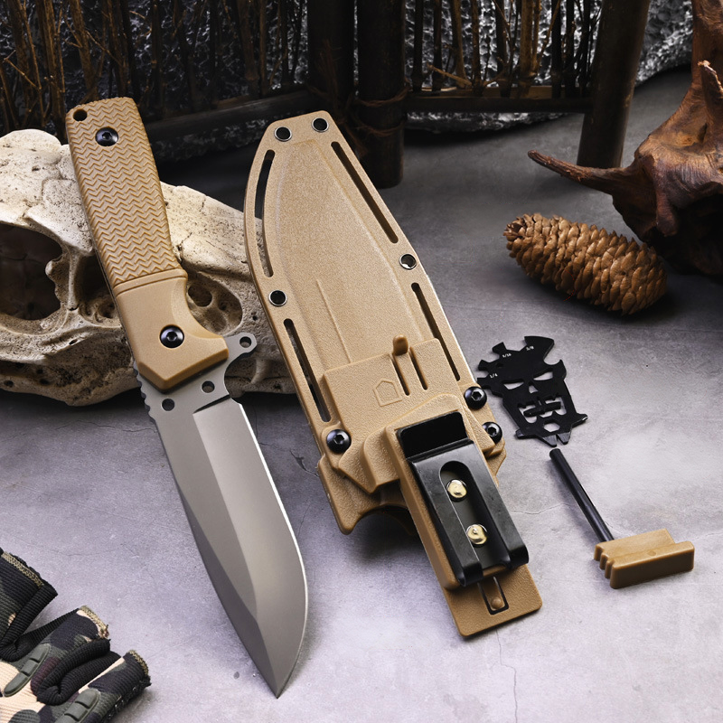 Fixed Blade Knife – Talon Tactical Survival with G10 Handle & Kydex Sheath