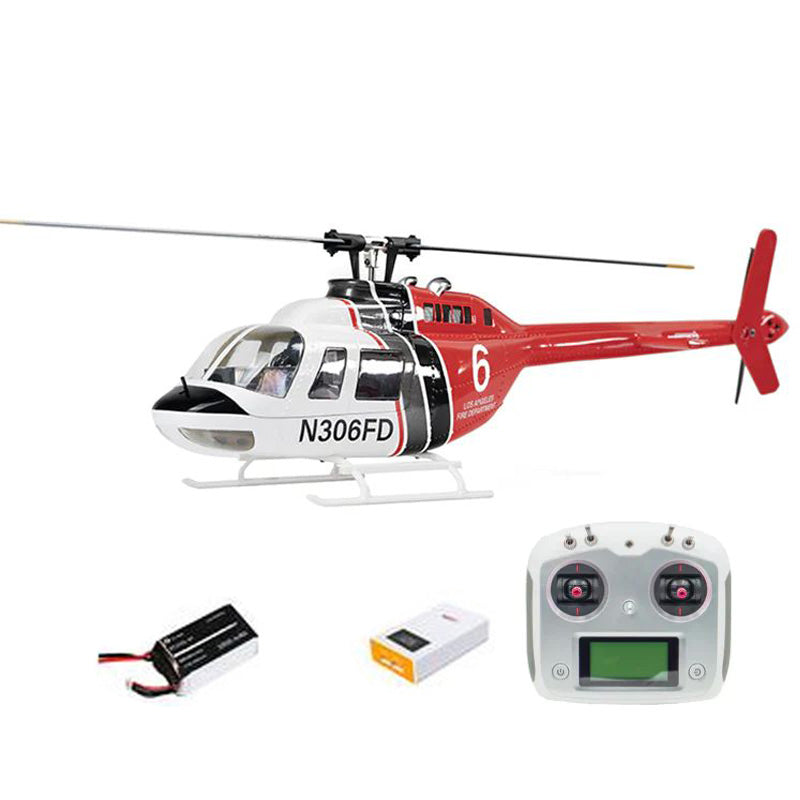 FLYWING Bell 206 V3 470 Scale 6CH GPS ACE Flight Control System Brushless RC Helicopter RTF