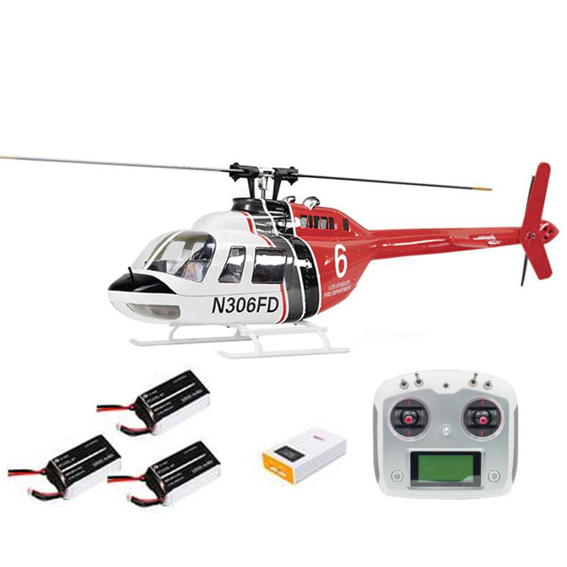 FLYWING Bell 206 V3 470 Scale 6CH GPS ACE Flight Control System Brushless RC Helicopter RTF