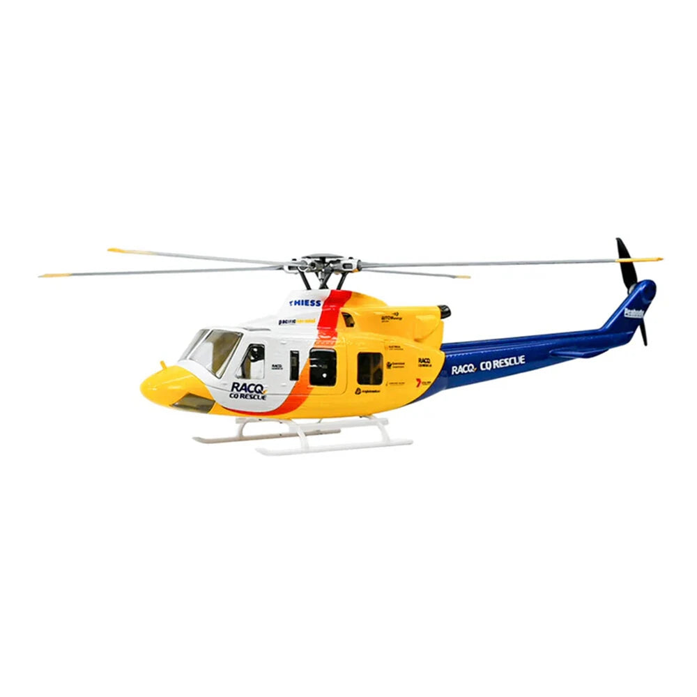 FLYWING Bell 412 470L V4 Military Rescue Scale 6CH Brushless GPS ACE Flight Control System RC Helicopter RTF