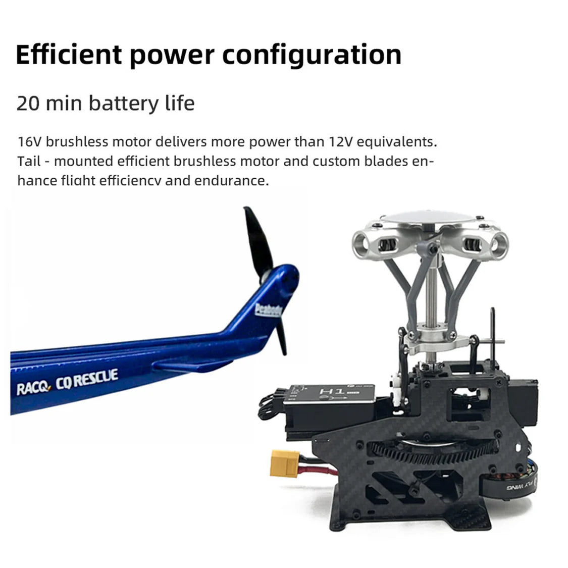 FLYWING Bell 412 470L V4 Military Rescue Scale 6CH Brushless GPS ACE Flight Control System RC Helicopter RTF