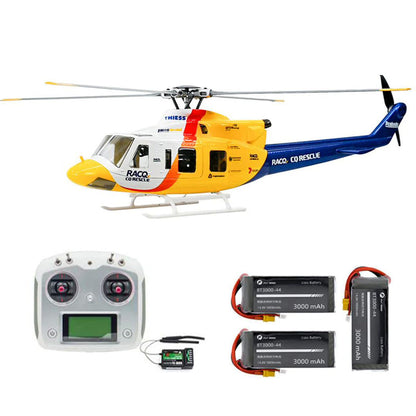 FLYWING Bell 412 470L V4 Military Rescue Scale 6CH Brushless GPS ACE Flight Control System RC Helicopter RTF