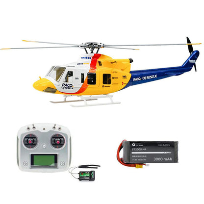 FLYWING Bell 412 470L V4 Military Rescue Scale 6CH Brushless GPS ACE Flight Control System RC Helicopter RTF