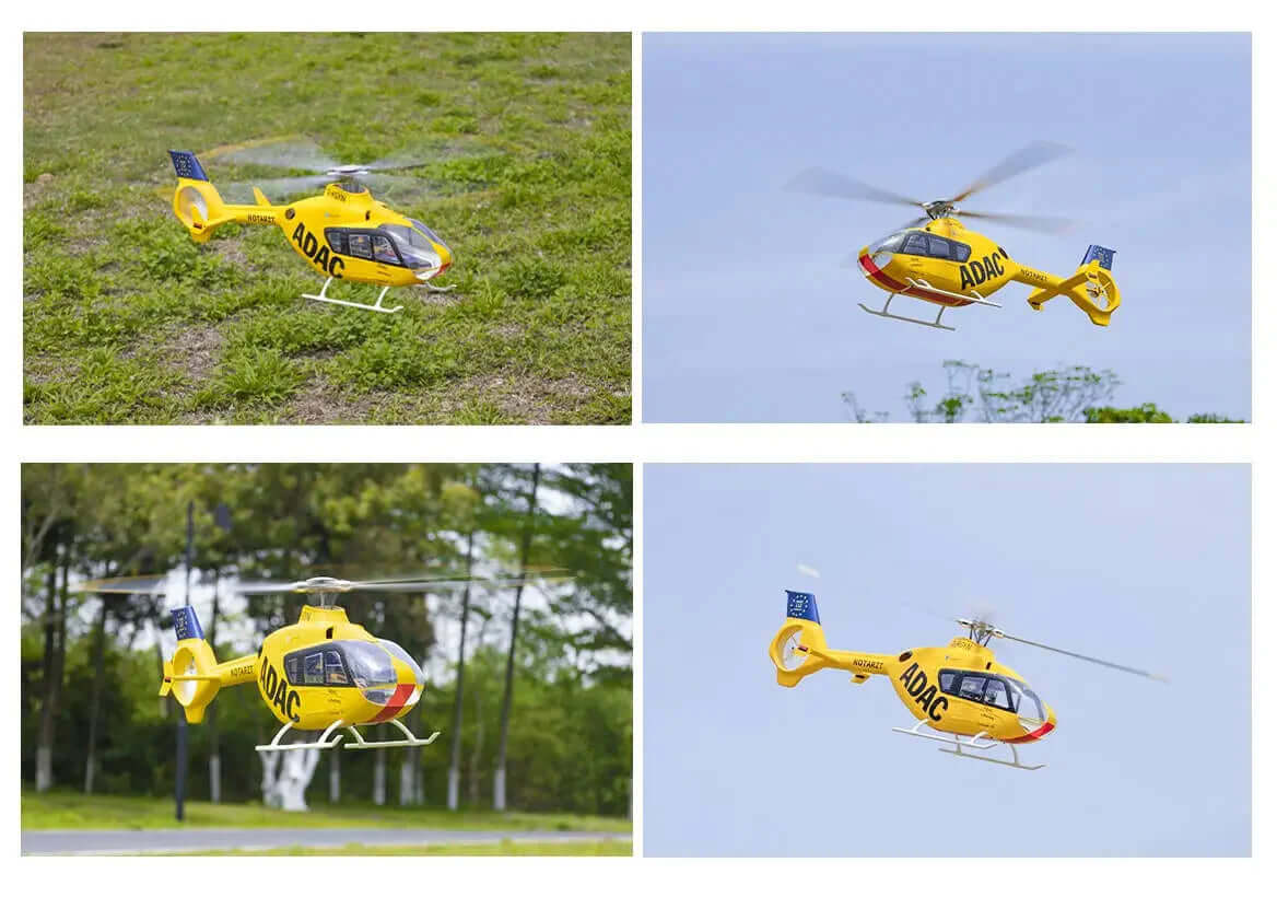 FLYWING EC135 470 Scale 6CH 4-Blade GPS H1 Flight Controller Brushless RC Helicopter PNP/RTF