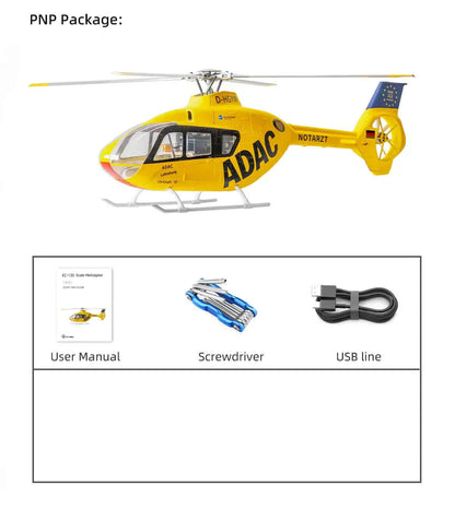FLYWING EC135 470 Scale 6CH 4-Blade GPS H1 Flight Controller Brushless RC Helicopter PNP/RTF