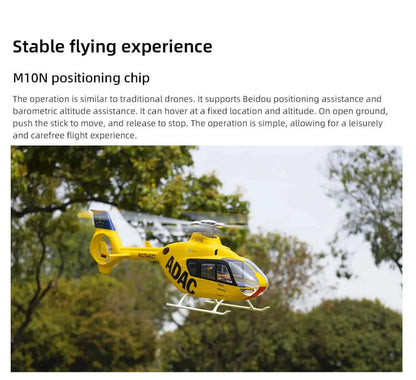 FLYWING EC135 470 Scale 6CH 4-Blade GPS H1 Flight Controller Brushless RC Helicopter PNP/RTF