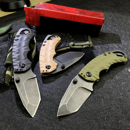 Folding Knife – Kershaw 8750 Pocket with 8Cr13MoV Tanto Blade with Dual Thumbstuds EDC