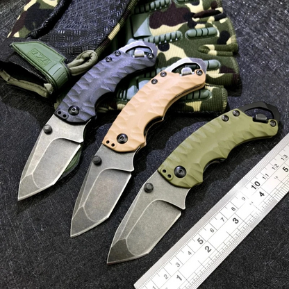 Folding Knife – Kershaw 8750 Pocket with 8Cr13MoV Tanto Blade with Dual Thumbstuds EDC