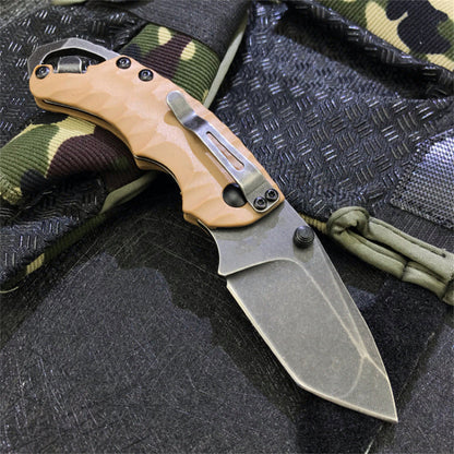 Folding Knife – Kershaw 8750 Pocket with 8Cr13MoV Tanto Blade with Dual Thumbstuds EDC