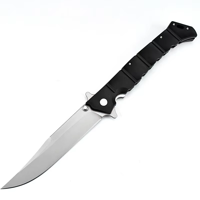 Folding Knife – Large Clip Point GFN Handle Spring Lock Tactical Military EDC