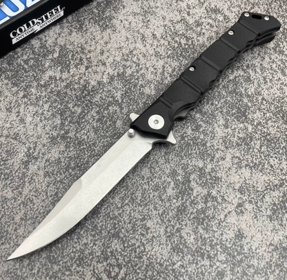 Folding Knife – Large Clip Point GFN Handle Spring Lock Tactical Military EDC