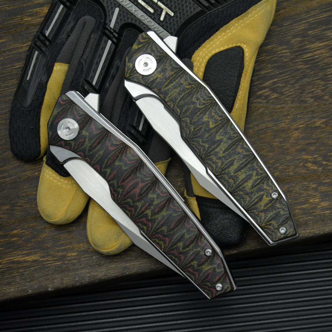 Folding Knife – Python D2 Heavy-Duty with G10 Tactical Survival Blade