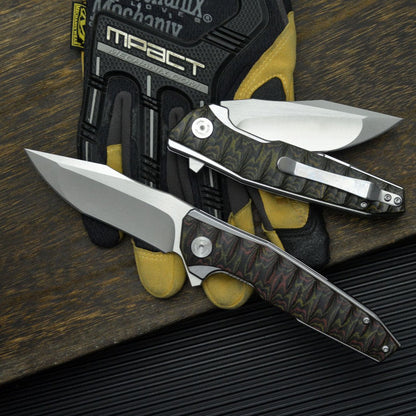 Folding Knife – Python D2 Heavy-Duty with G10 Tactical Survival Blade