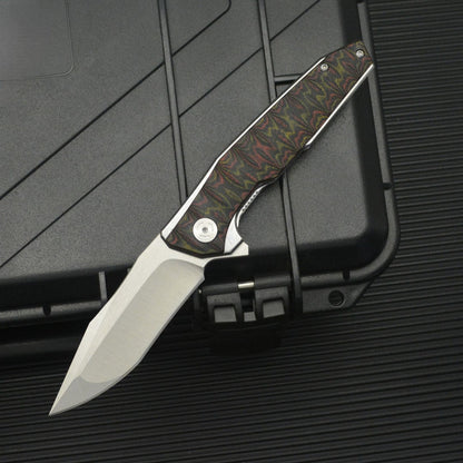 Folding Knife – Python D2 Heavy-Duty with G10 Tactical Survival Blade
