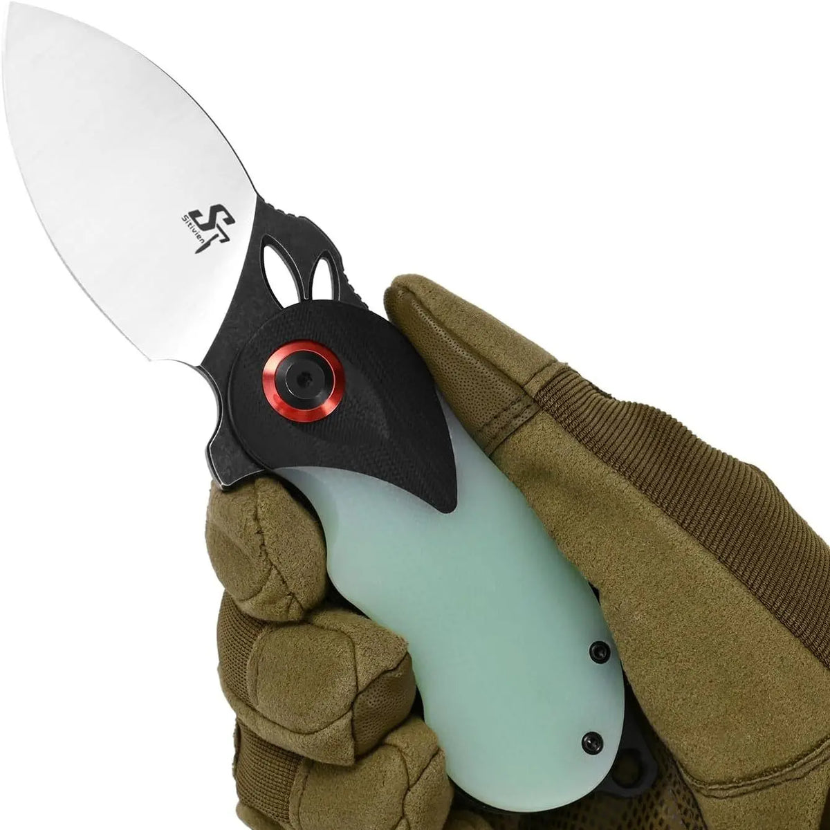Folding Knife – RabbitEdge K110 with Compact EDC with G10 Handle & Ball Bearing