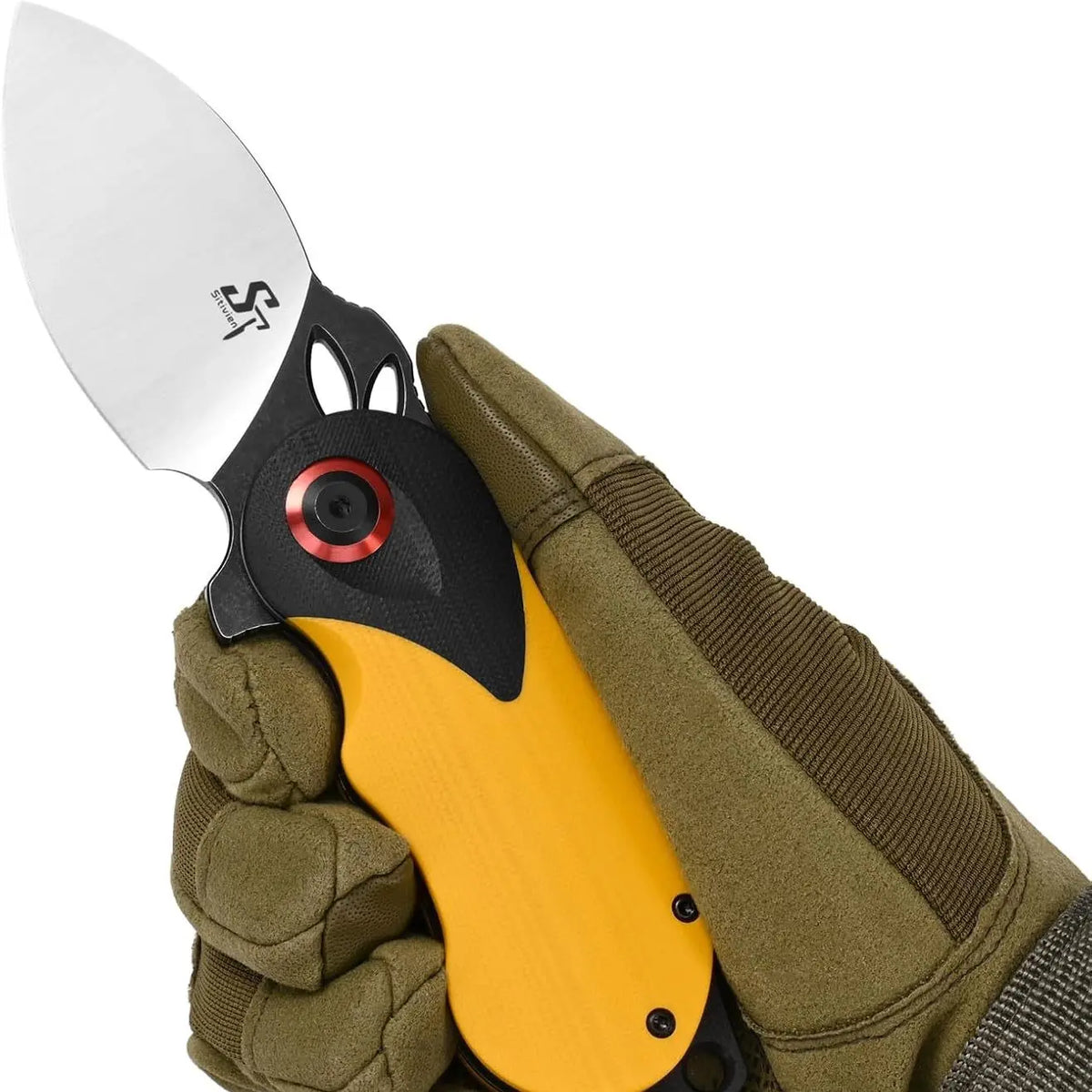 Folding Knife – RabbitEdge K110 with Compact EDC with G10 Handle & Ball Bearing