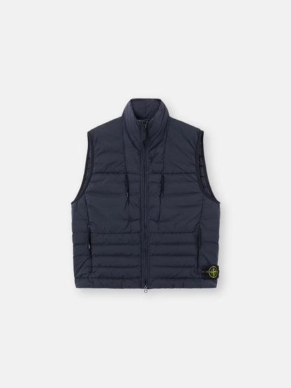 Stone Island Seamless Tunnel Nylon Down-TC Vest in Navy