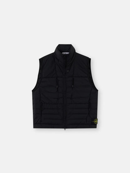 Stone Island Seamless Tunnel Nylon Down-TC Vest in Black