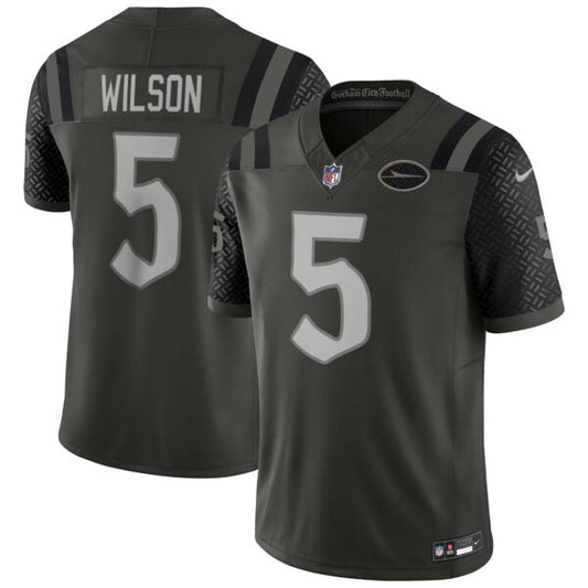 Garrett Wilson New York Jets 2025 Rivalries Collection Jersey - Gotham Green