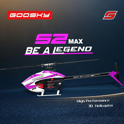 GOOSKY S2 Max RC Helicopter 6CH 3D Flybarless Dual Brushless Motor Direct-Drive BNF/RTF Helicopter