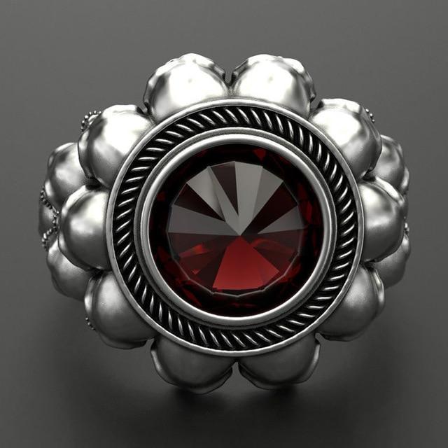 Gothic Skull Ring – Aneka Crystal Zircon Punk Biker Statement