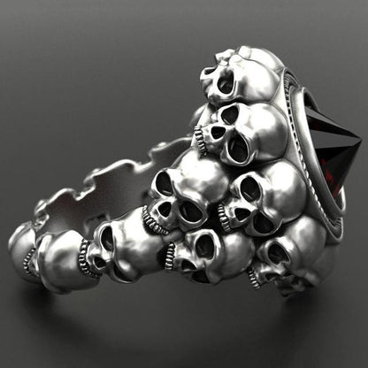 Gothic Skull Ring – Aneka Crystal Zircon Punk Biker Statement