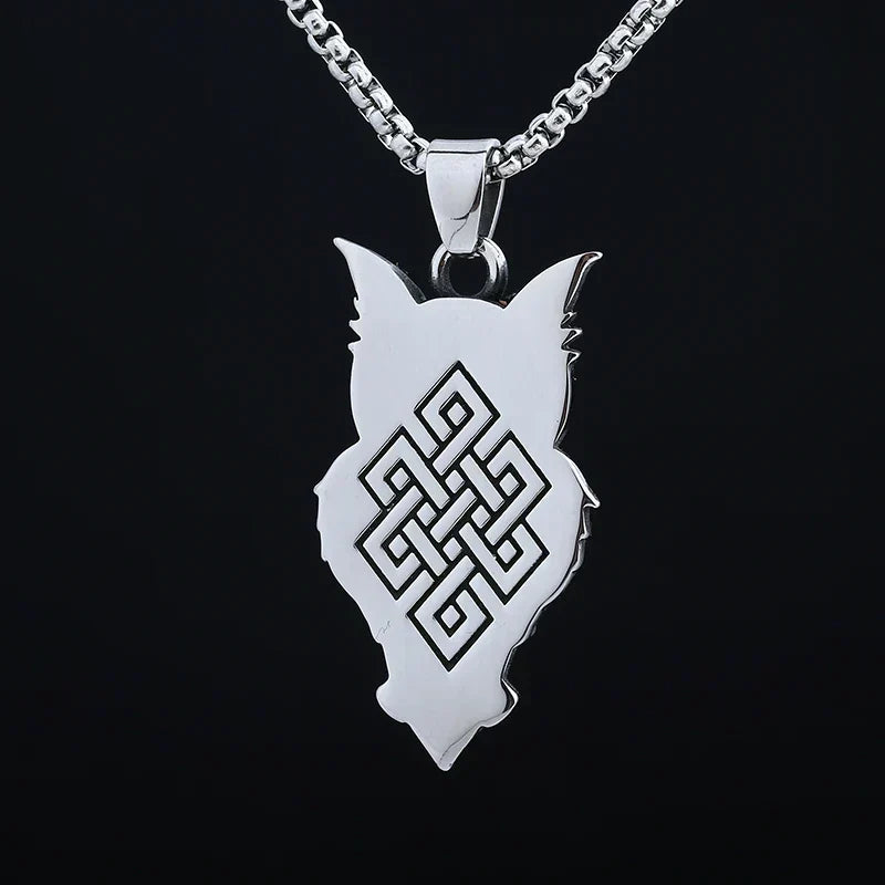 Gothic Statement Necklace – Owl with Majestic Pendant Punk Dark