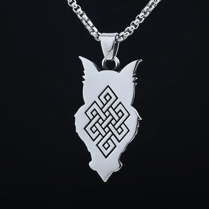 Gothic Statement Necklace – Owl with Majestic Pendant Punk Dark