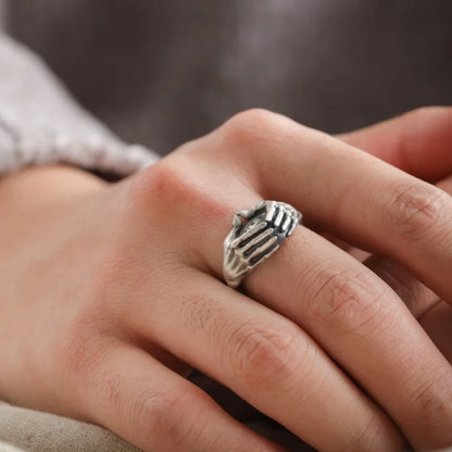 Gothic Statement Ring – Eye with Omnisight Guardian Peace Vintage Punk