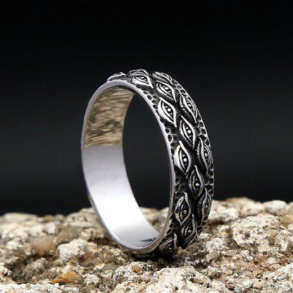 Gothic Statement Ring – Mystic All Seeing Eye Punk Vintage for Alternative Styling