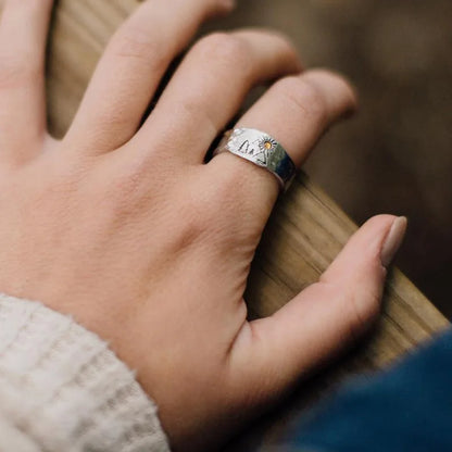 Gothic Statement Ring – Punk with Sunset Valley Nature Vintage