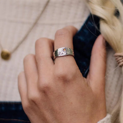 Gothic Statement Ring – Punk with Sunset Valley Nature Vintage