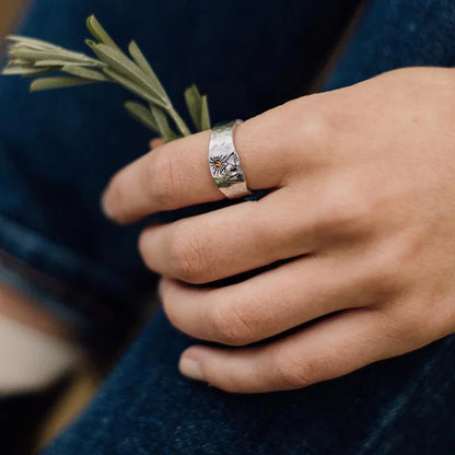 Gothic Statement Ring – Punk with Sunset Valley Nature Vintage