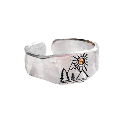 Gothic Statement Ring – Punk with Sunset Valley Nature Vintage