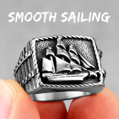 Gothic Statement Ring – Starboard Smooth Sailing Punk Biker for Alternative Styling
