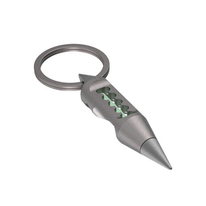 Gothic Titanium Pendant – Dark Fire EDC with Multi-Tool with Keychain Lantern