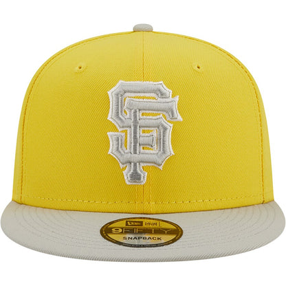 New Era San Francisco Giants 2-Tone Color Pack 9FIFTY Snapback Hat- Yellow/Grey