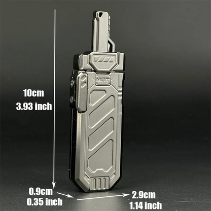 Haptic Fidget Slider – Sky Breaker Metal with Sword & Scabbard Press Mechanism